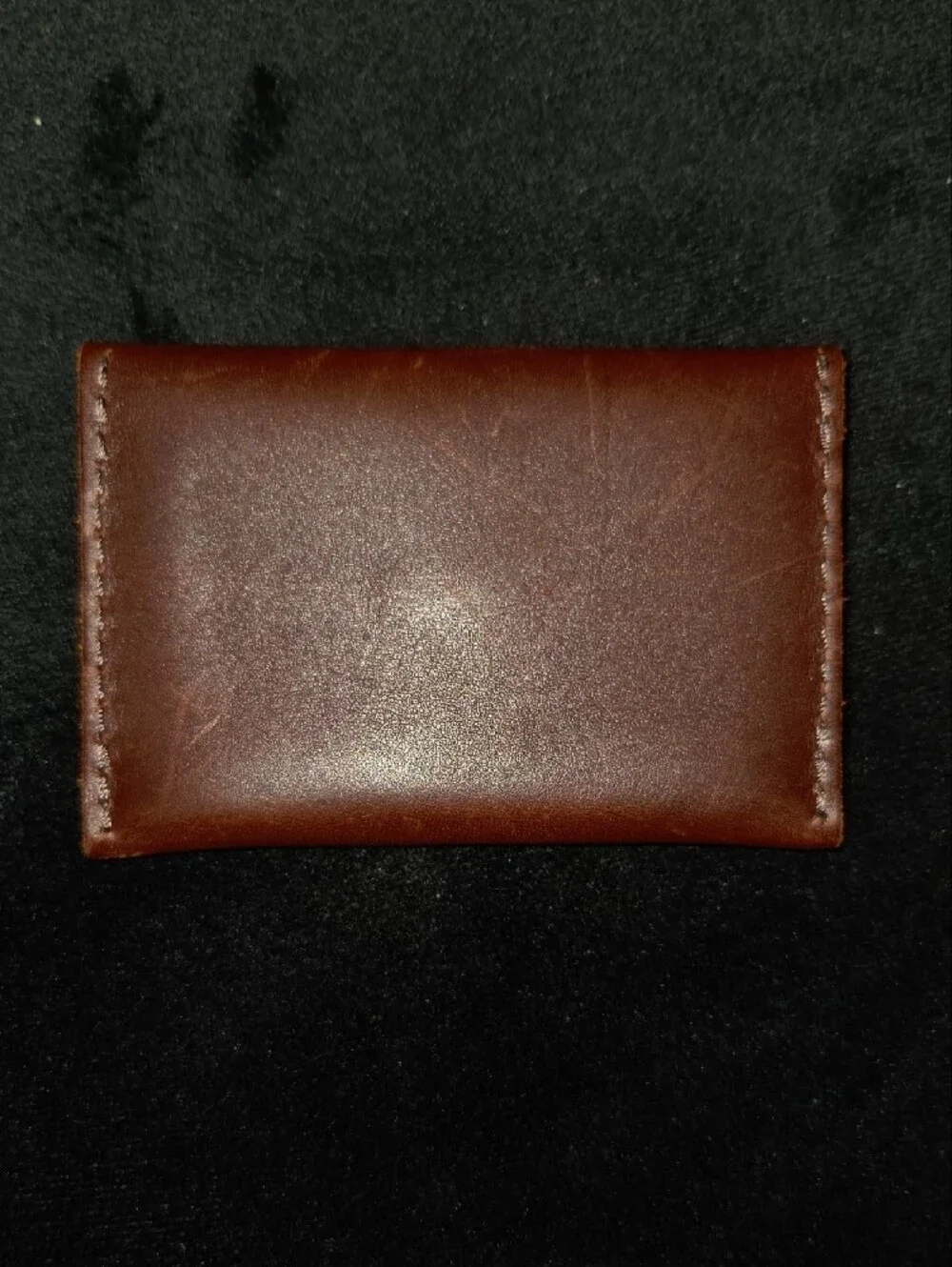 Portland Leather Brown Snap Card Wallet - Picture 2 of 3